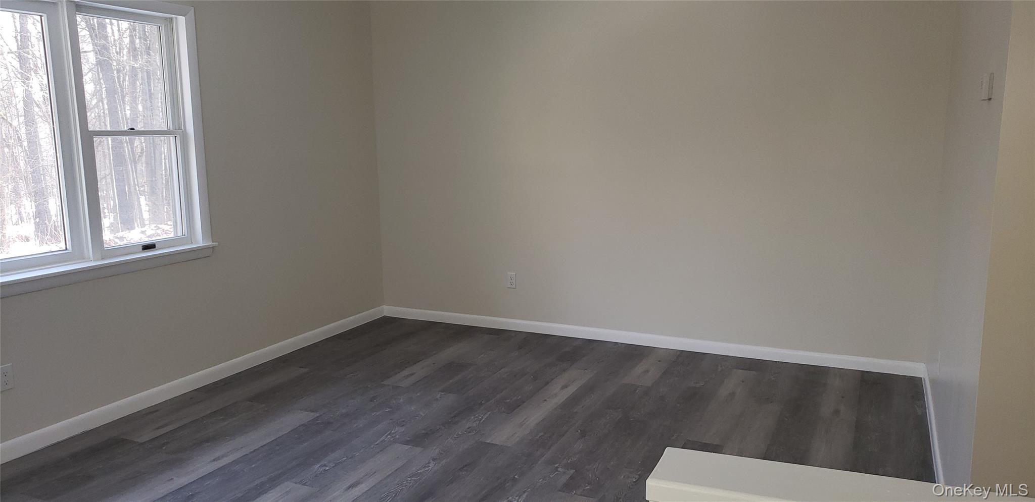 42 Upper Ferndale Road, Unit B Liberty, NY 12754 - Photo 6 of 18 Empty room with dark wood-type flooring and baseboards
