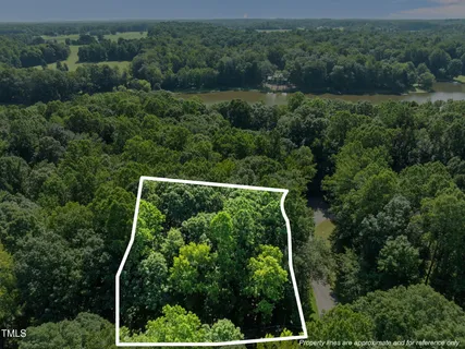 an aerial view of green space