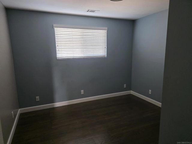 a view of a wooden door