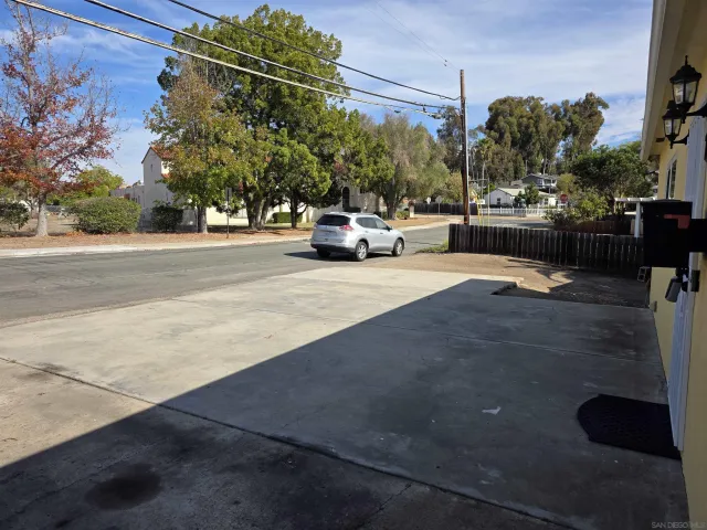 a car parked in front of a house