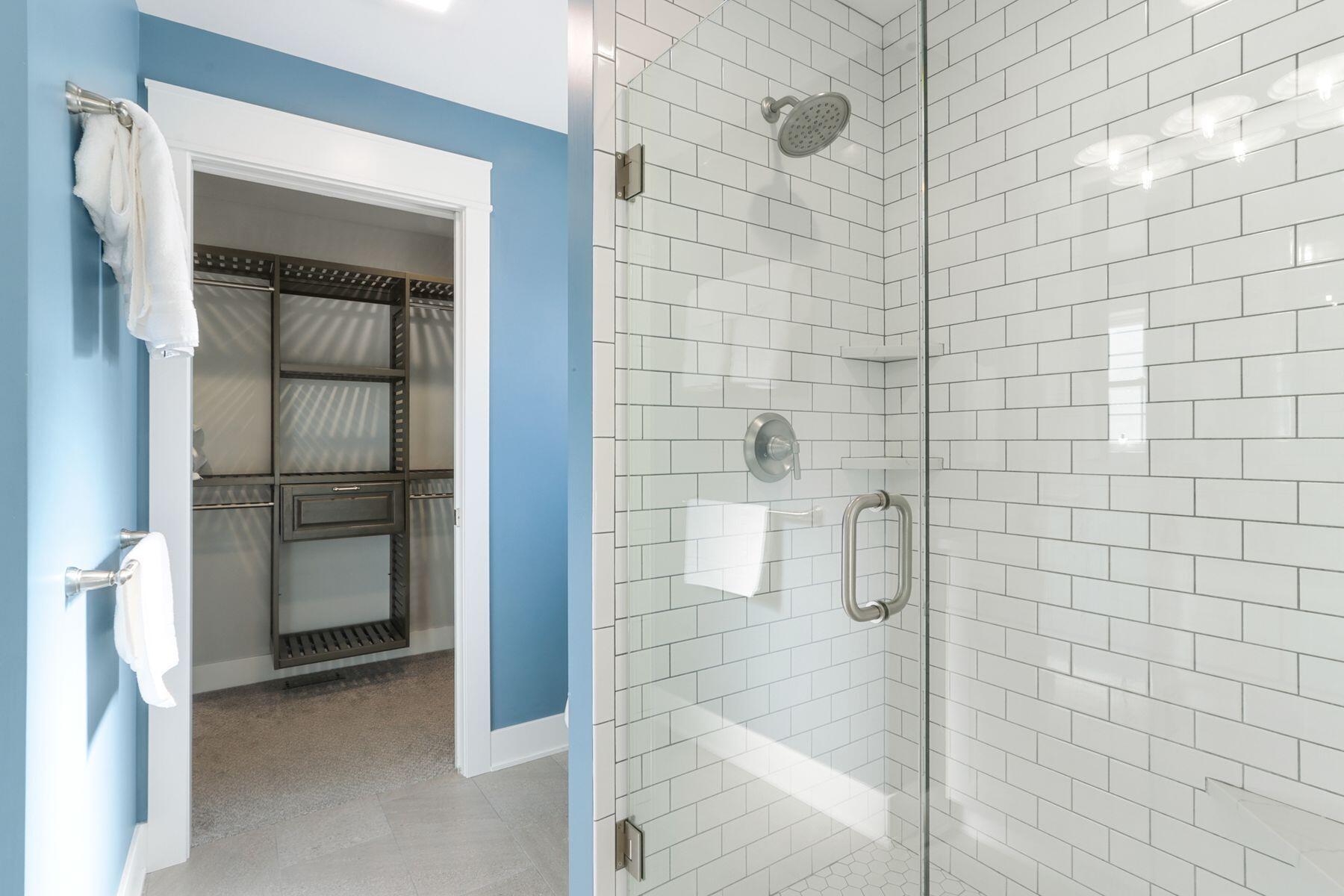 215 Wesley Street Williams Bay, WI 53191 - Photo 11 of 30 Primary Ensuite Bath & Walk-in Closet