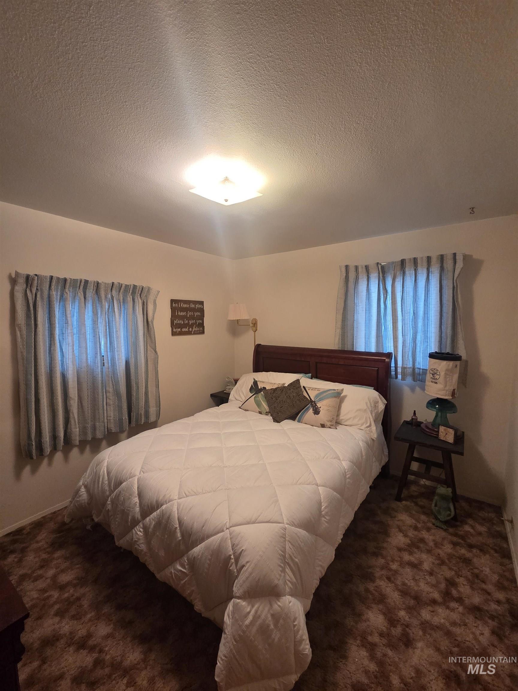 1607 Main Street Pomeroy, WA 99347 - Photo 15 of 28 Bedroom with carpet and a textured ceiling