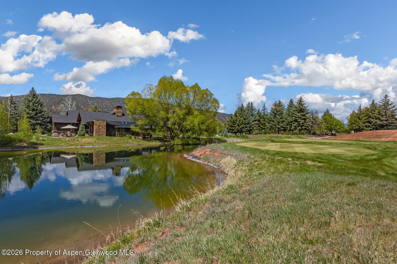 38 Diamond A Ranch Road Carbondale, CO 81623 - Photo 120 of 158 12th Tee Box and Pond next to Home 2