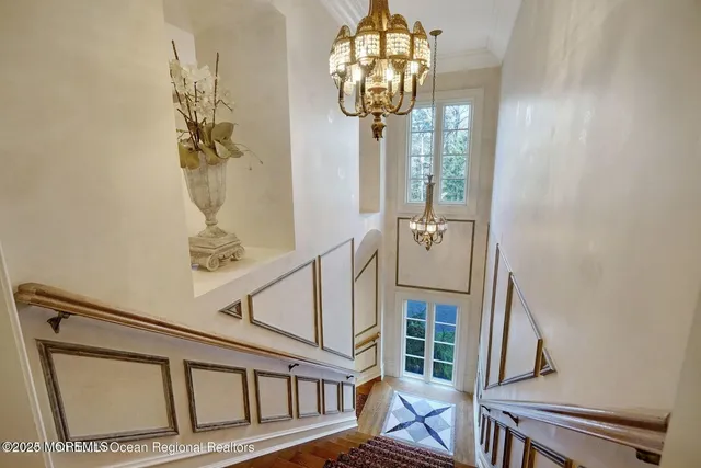 a bathroom with a sink double vanity and a mirror