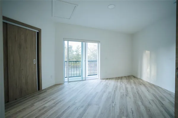 a view of outdoor space with deck and garden