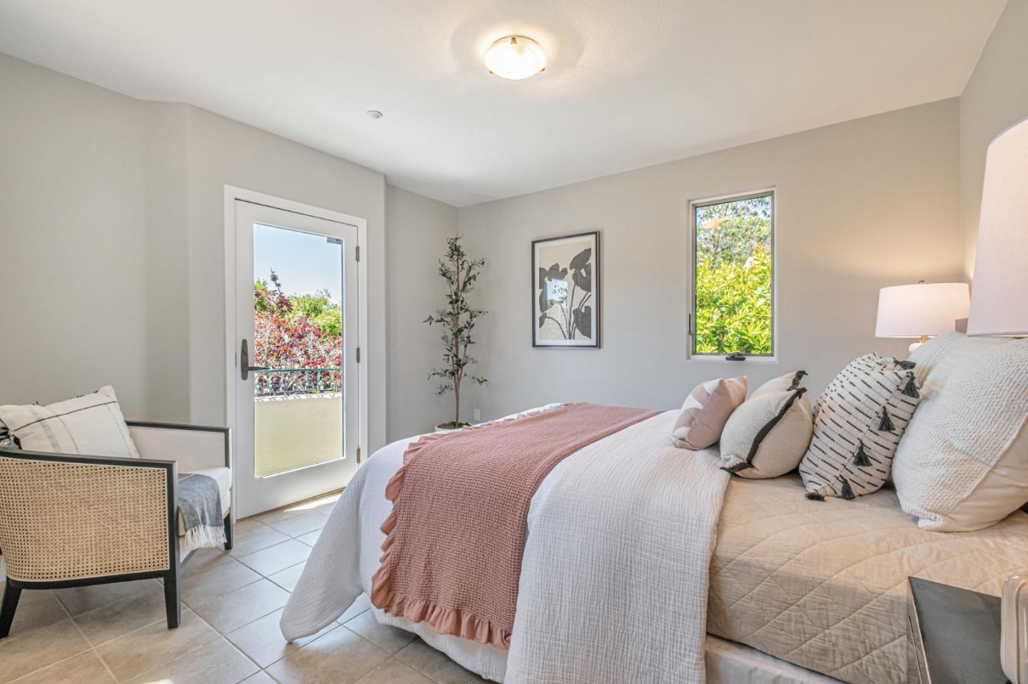 125 Zanzibar Drive Aptos, CA 95003 - Photo 32 of 52 a bedroom with a bed and a window