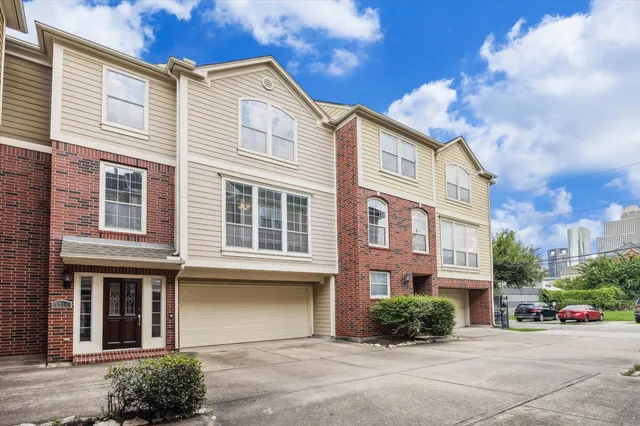 a front view of a building