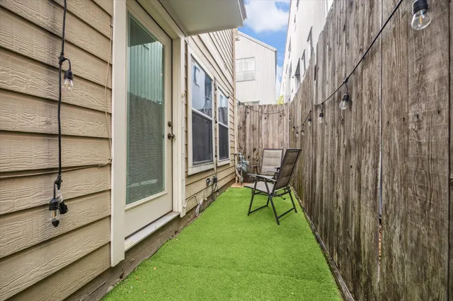 a view of balcony and patio