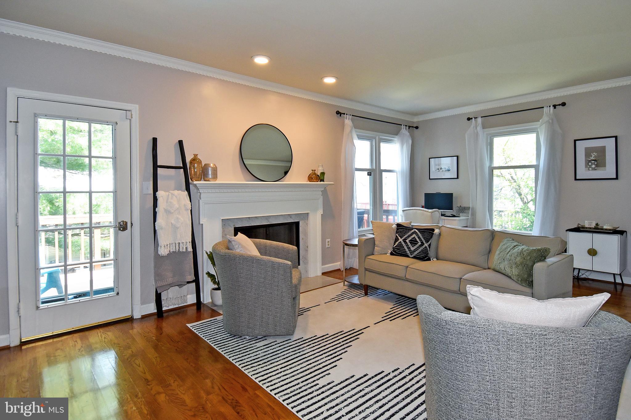 2140 Colonel Way Odenton, MD 21113 - Photo 9 of 49 LIVING ROOM HAS ACCESS TO EXTERIOR REAR DECK