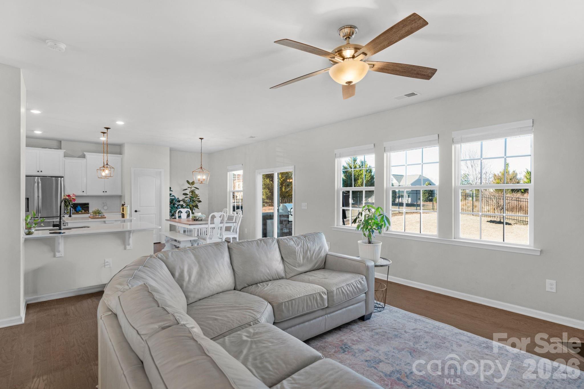4280 Coachwhip Avenue Lancaster, SC 29720 - Photo 5 of 48 a living room with furniture kitchen view and a large window