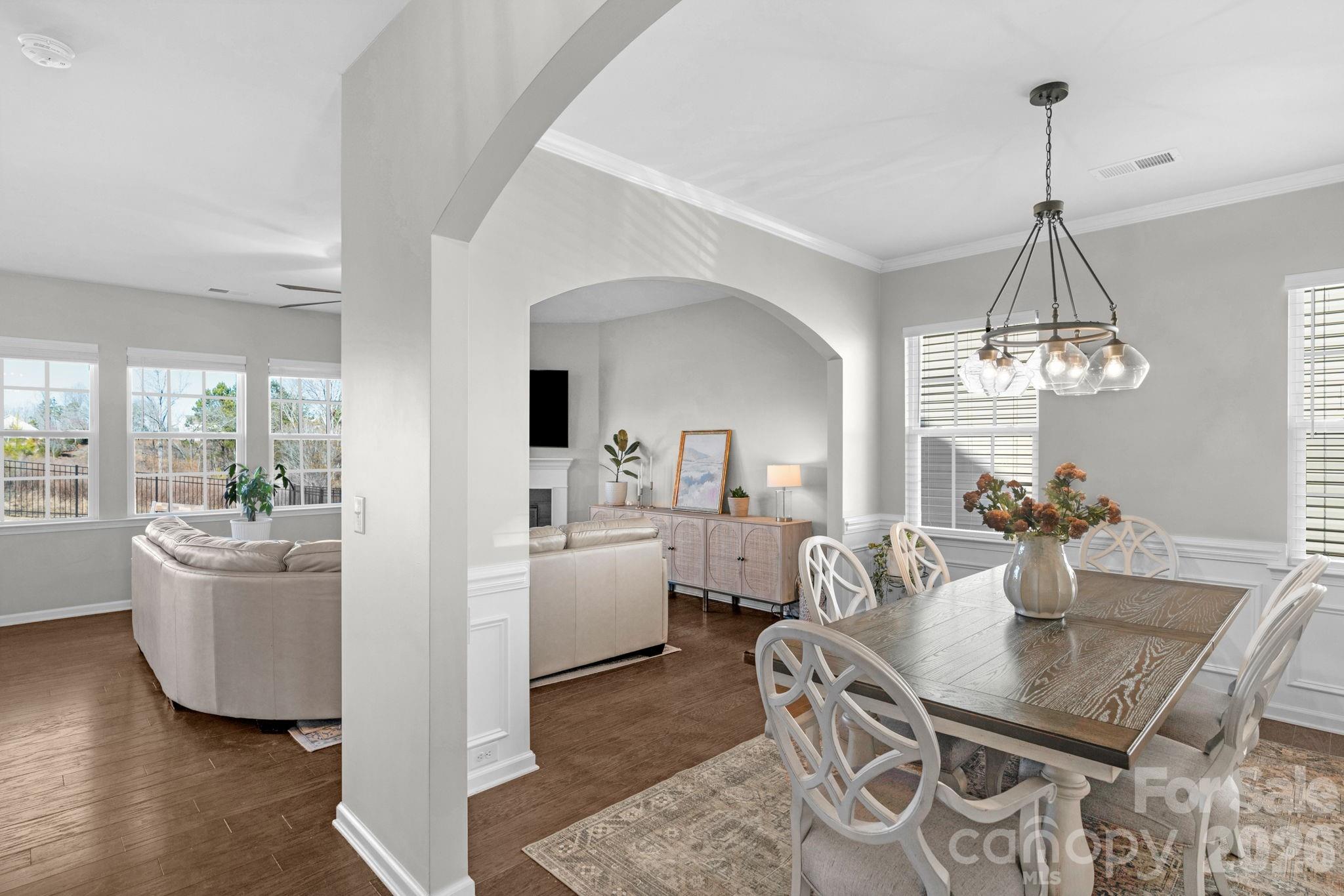 4280 Coachwhip Avenue Lancaster, SC 29720 - Photo 6 of 48 a living room with furniture and a chandelier