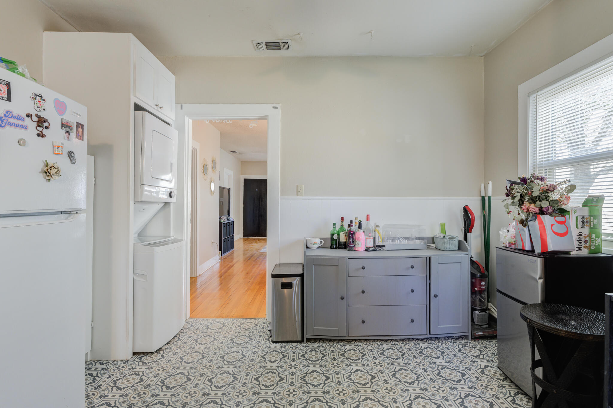 2606 22nd Street Lubbock, TX 79410 - Photo 14 of 24 a view of a workspace with furniture and wooden floor