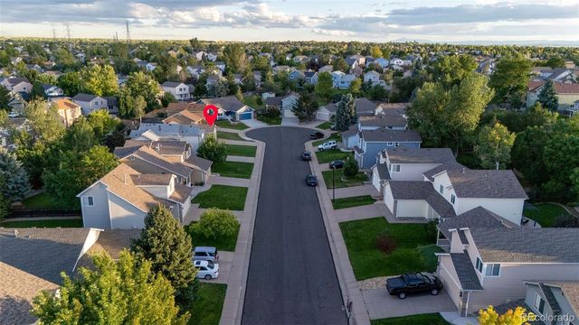 an aerial view of a city