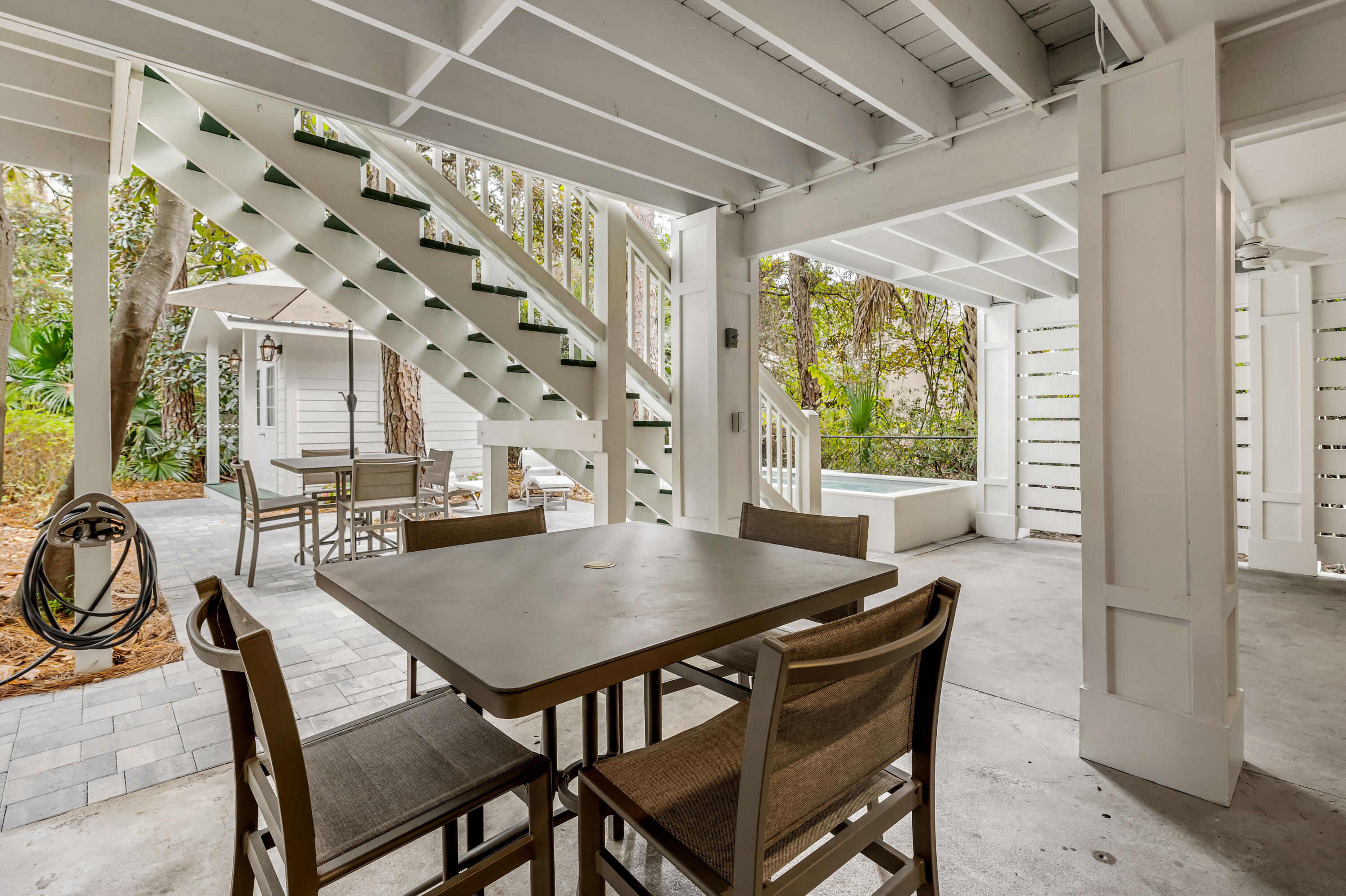 345 Defuniak Street Santa Rosa Beach, FL 32459 - Photo 43 of 52 a view of a dining room with furniture window and outside view