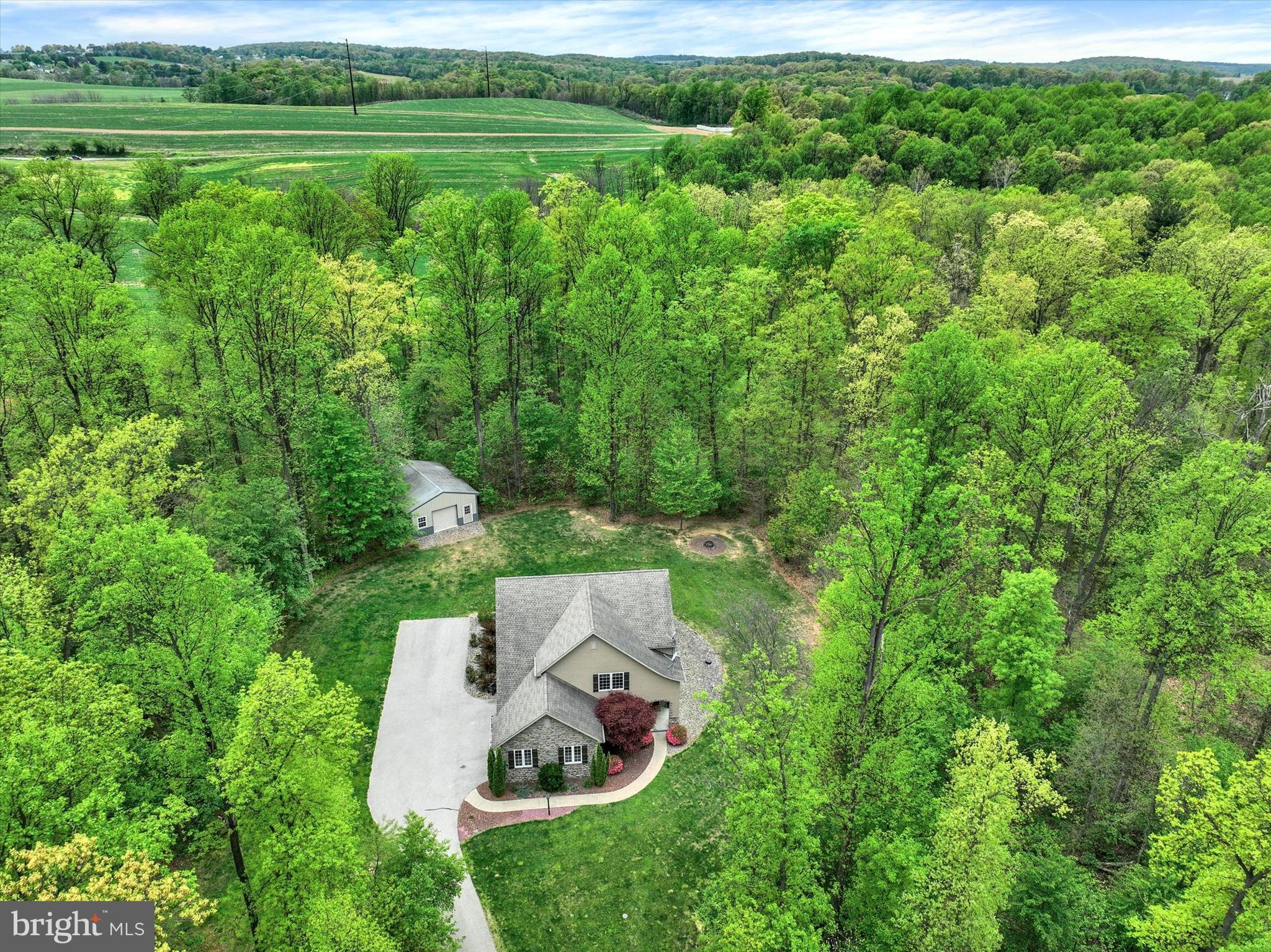 558 Rocky Road Red Lion, PA 17356 - Photo 33 of 45 an aerial view of a house with a yard