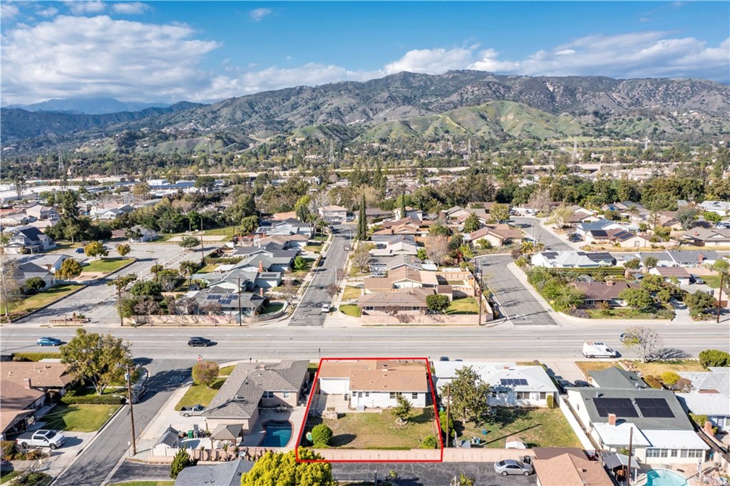 150 East Gladstone Street San Dimas, CA 91773 - Photo 35 of 37 an aerial view of residential houses with outdoor space