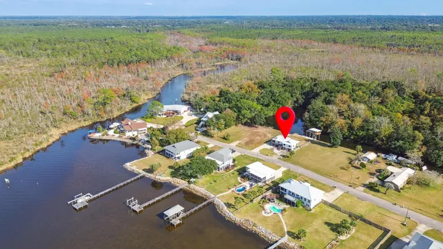 a view of a lake with a mountain