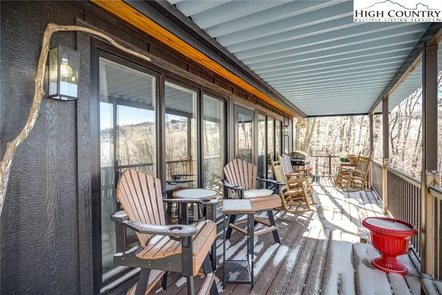 a view of a city from a balcony