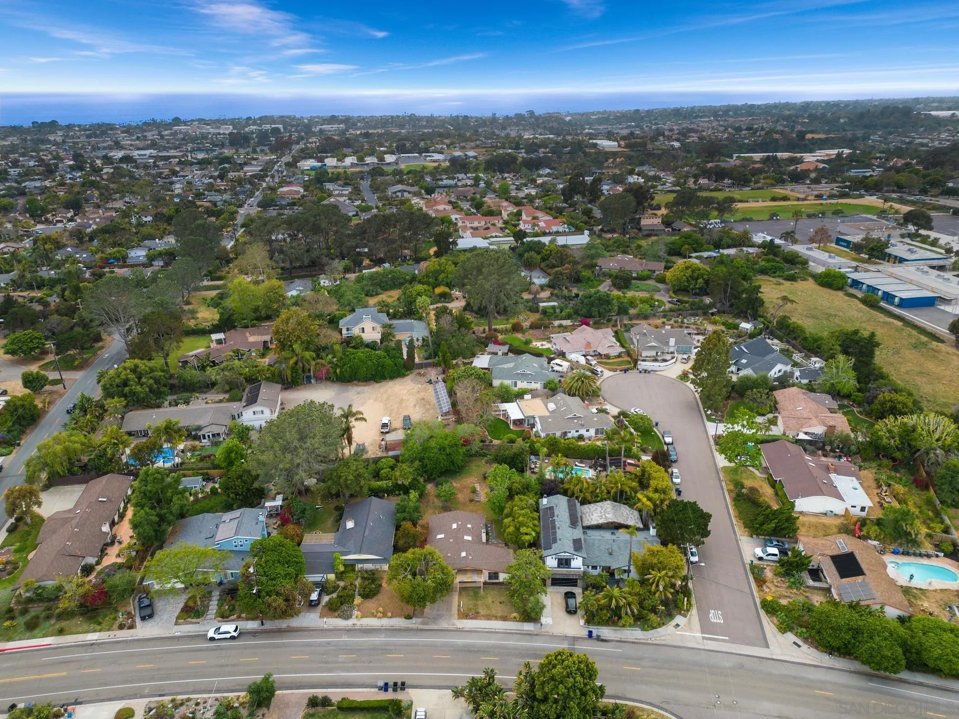 916 Crest Drive Encinitas, CA 92024 - Photo 10 of 47 an aerial view of residential houses with city view