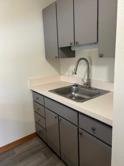 211 North 1st Avenue, Unit 5 Ketchum, ID 83340 - Photo 2 of 7 kitchen sink newly painted cupboards