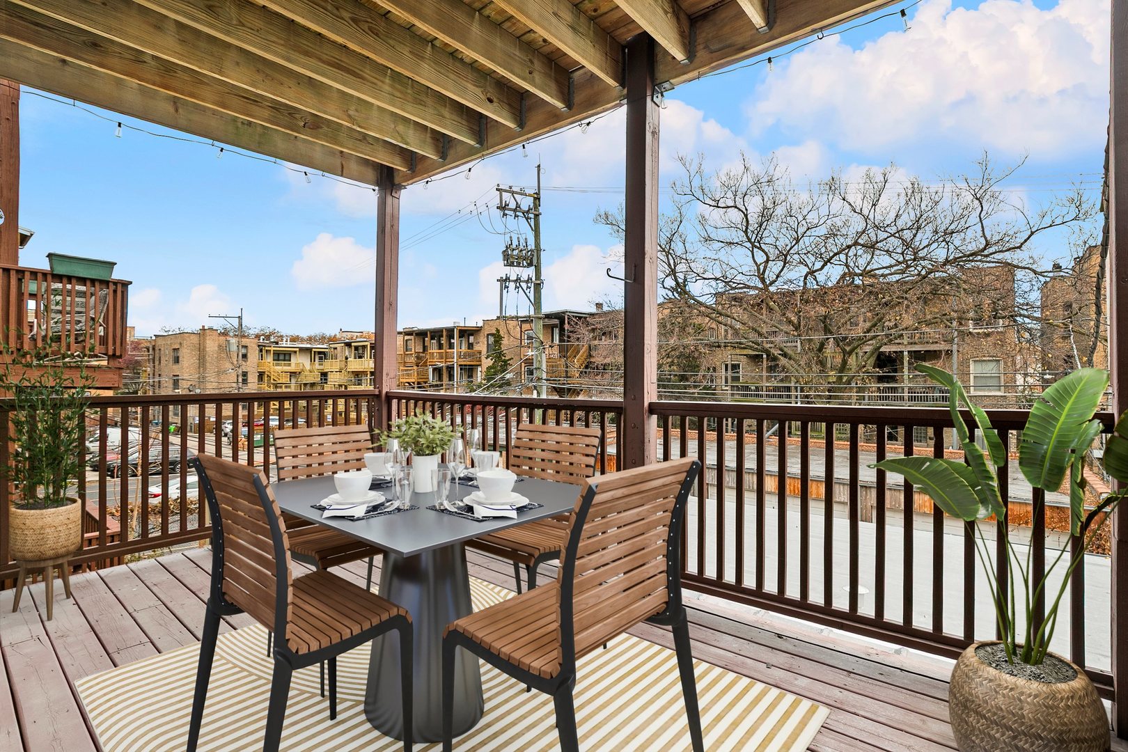 4429 North Beacon Street, Unit 2N Chicago, IL 60640 - Photo 30 of 32 a view of a balcony with furniture