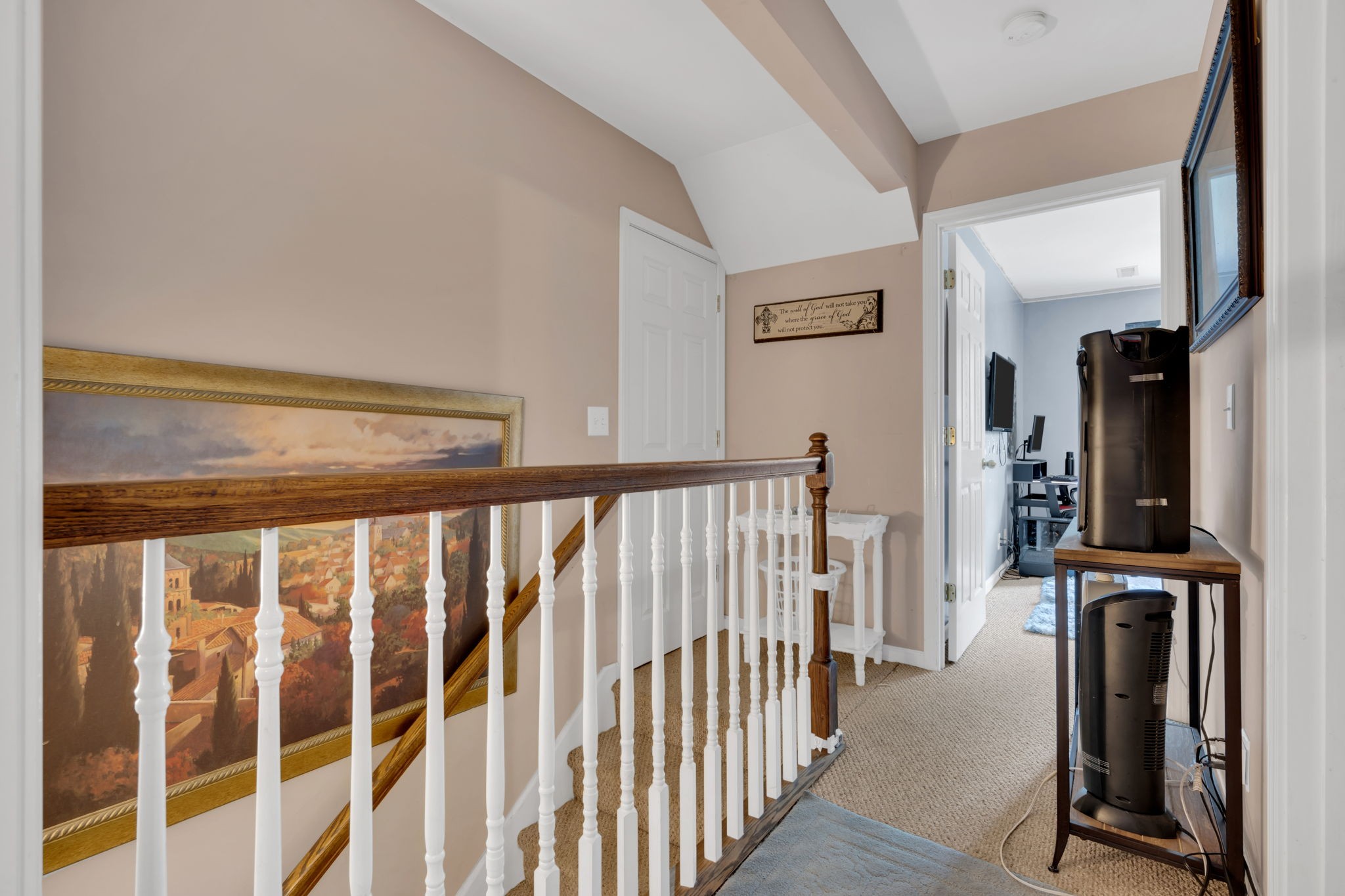 2838 Rome Lane Clarksville, TN 37040 - Photo 35 of 50 a view of a hallway with wooden floor and staircase
