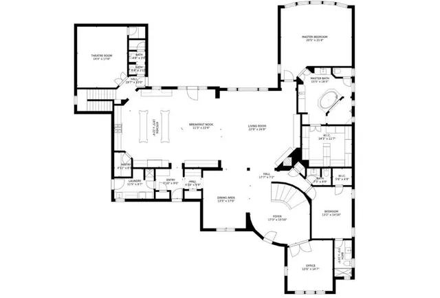 a picture of a bathroom with a sink and mirror