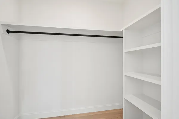 a close view of closet