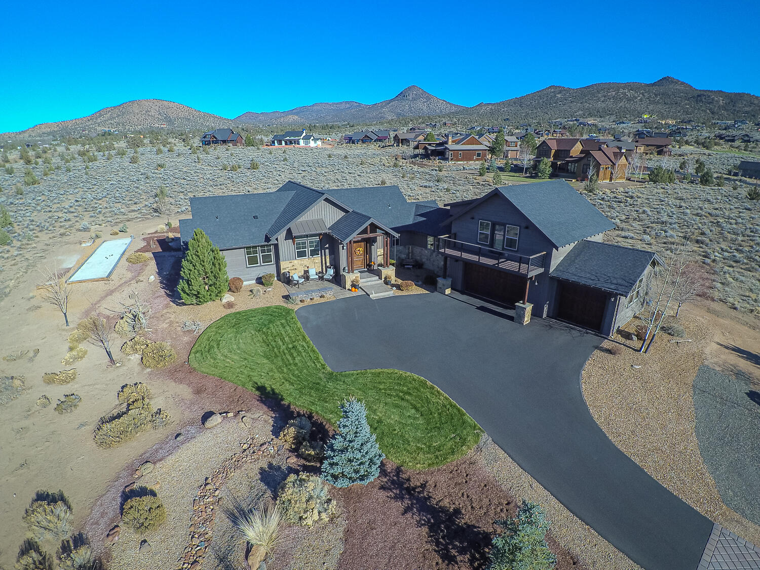 15640 Southwest Rangeland Drive Powell Butte, OR 97753 - Photo 1 of 35 Front overhead view