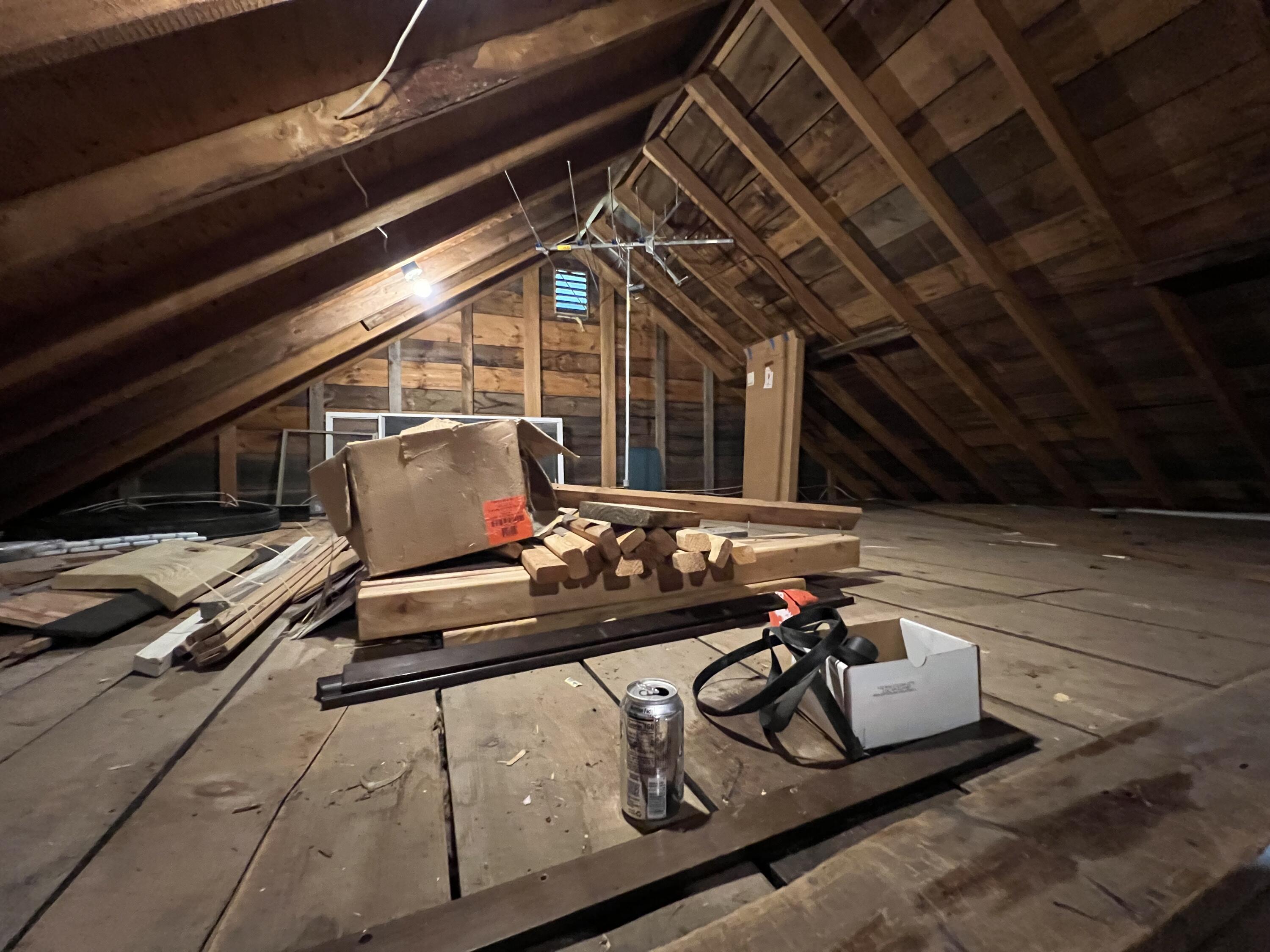 1230 Macomber Mill Road Eastbrook, ME 04634 - Photo 6 of 56 Garage attic 1/2