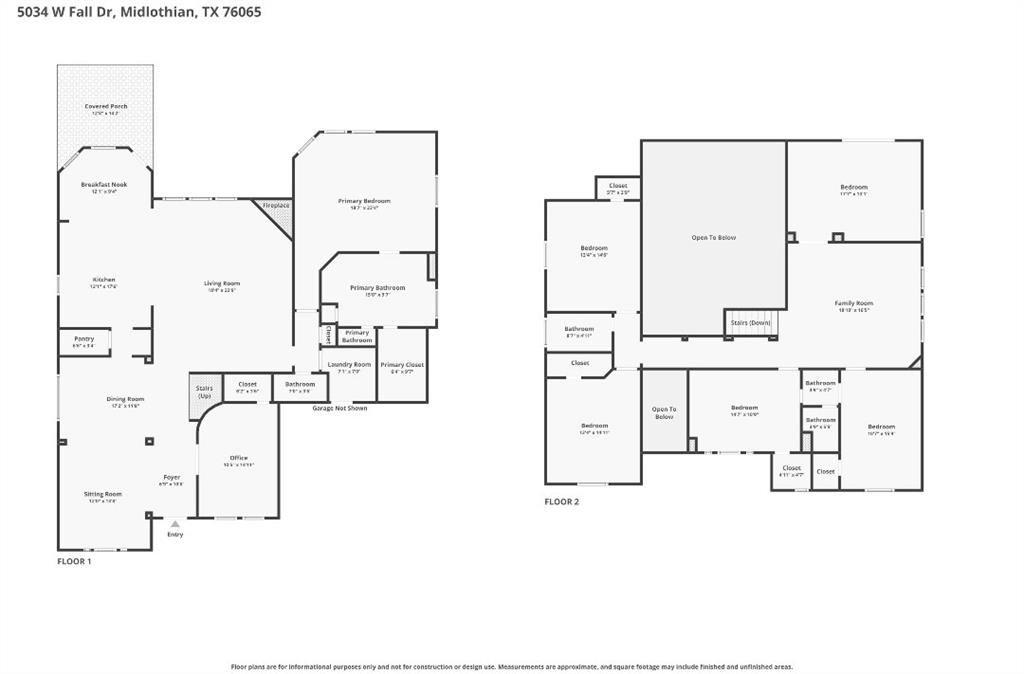 5034 West Fall Drive Midlothian, TX 76065 - Photo 40 of 40 Floor plan