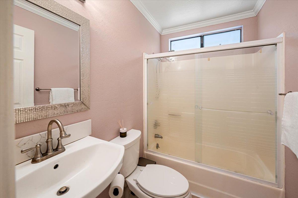 2227 Swansboro Road Placerville, CA 95667 - Photo 12 of 59 a bathroom with a sink mirror vanity and toilet