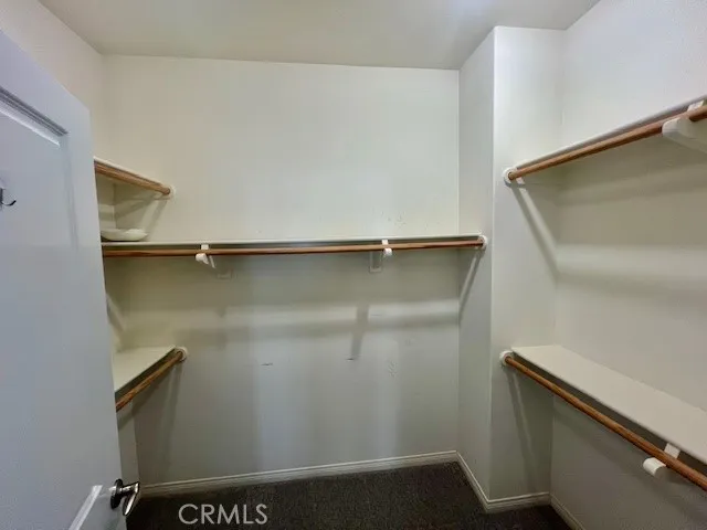 a close view of closet