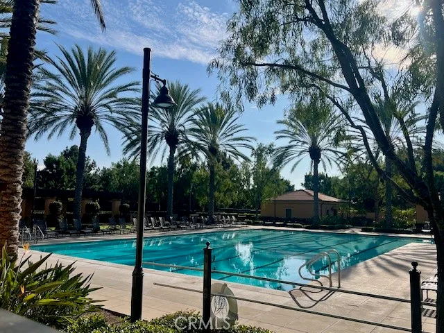 a view of a yard and patio