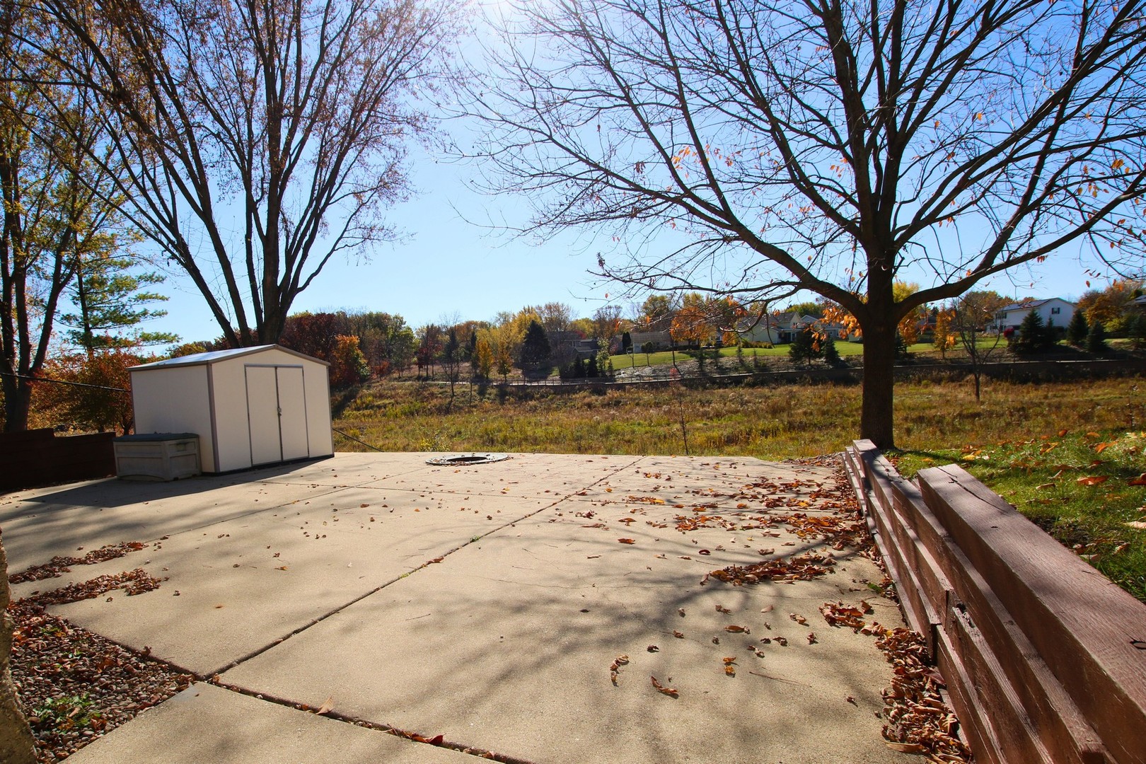 1151 Sandpebble Circle Algonquin, IL 60102 - Photo 28 of 34 a view of a backyard with snow on the road