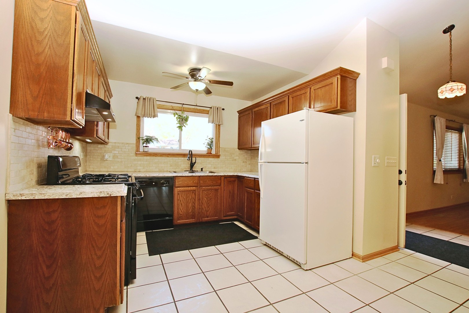 1151 Sandpebble Circle Algonquin, IL 60102 - Photo 10 of 34 a kitchen with granite countertop a refrigerator and a sink