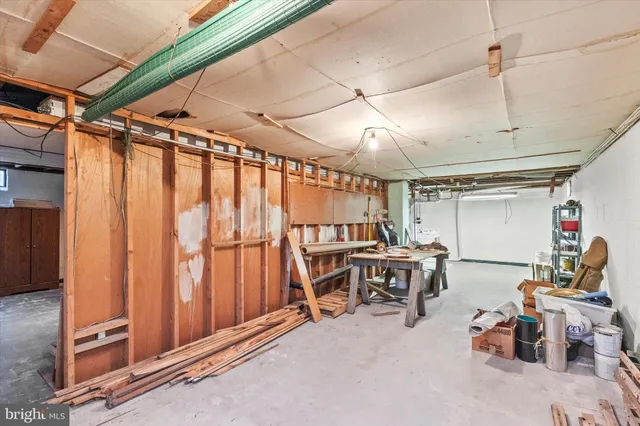 a view of storage and utility room