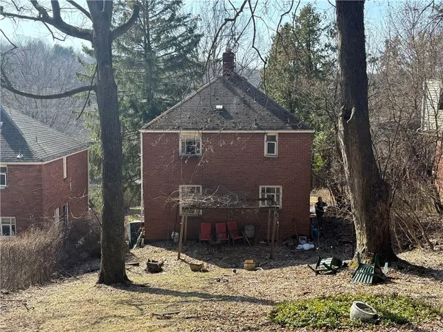 a view of outdoor space yard and blue space