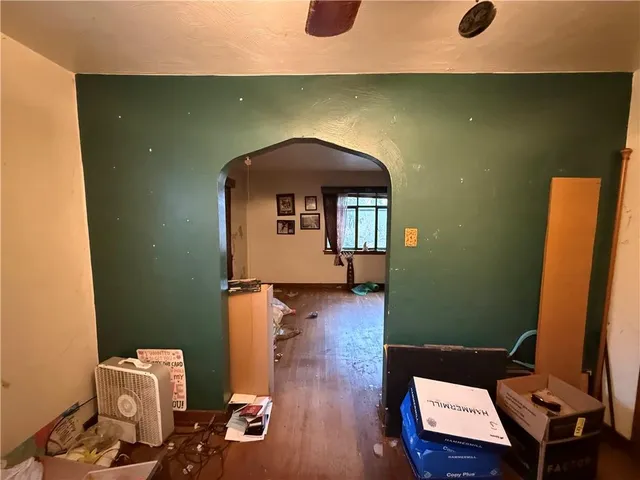 a view of livingroom with furniture and wooden floor