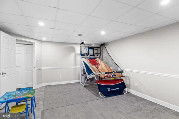 an aerial view of a houses with outdoor space