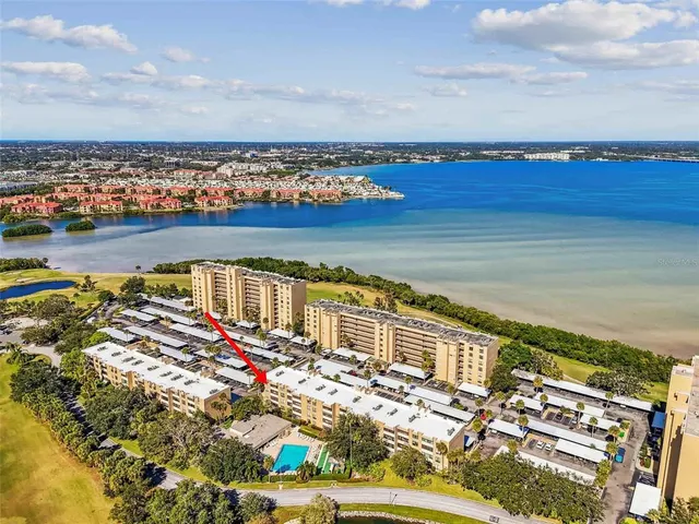 a view of a city and an ocean view