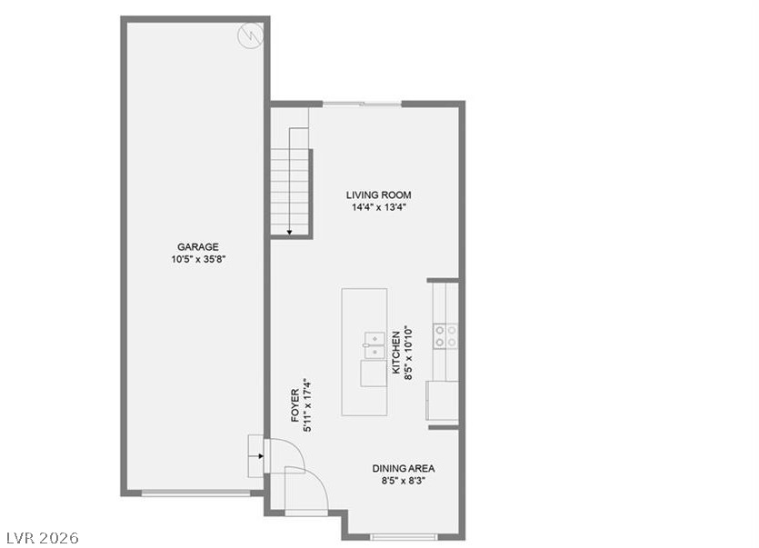 12110 Midnight Pine Road, Unit 3 Las Vegas, NV 89183 - Photo 10 of 13 Visualize your future in this well-organized layout featuring a generous garage and flowing main living areas.
