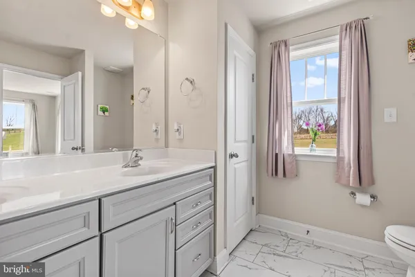 a view of a swimming pool with an ocean view