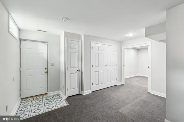 a view of an empty room