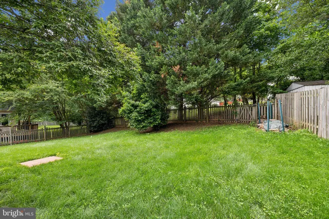 a view of a backyard with a garden