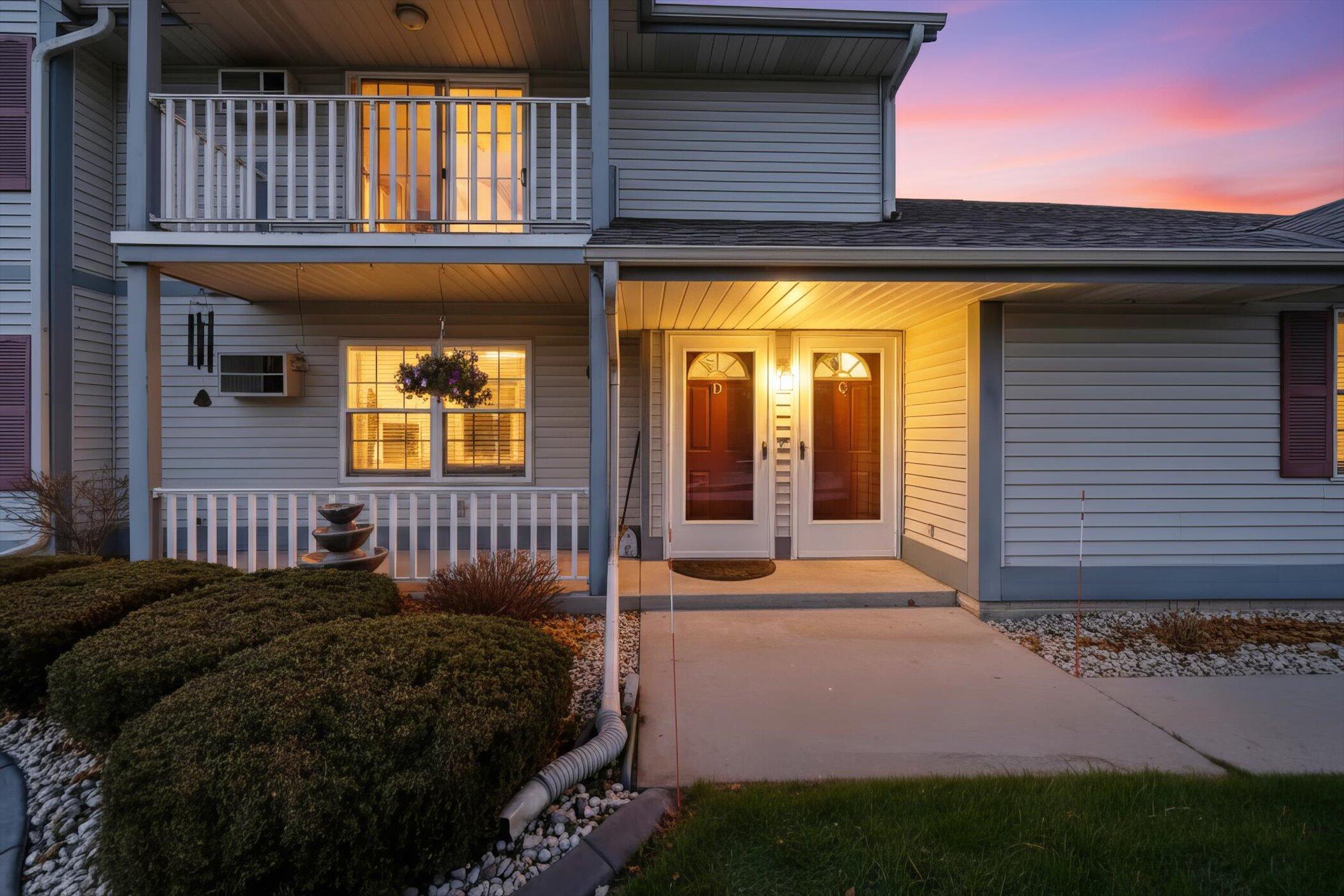 805 Canterberry Court, Unit C West Bend, WI 53090 - Photo 3 of 18 Night View Upper Unit