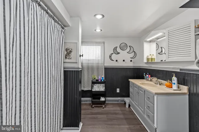 a storage room with washer and dryer