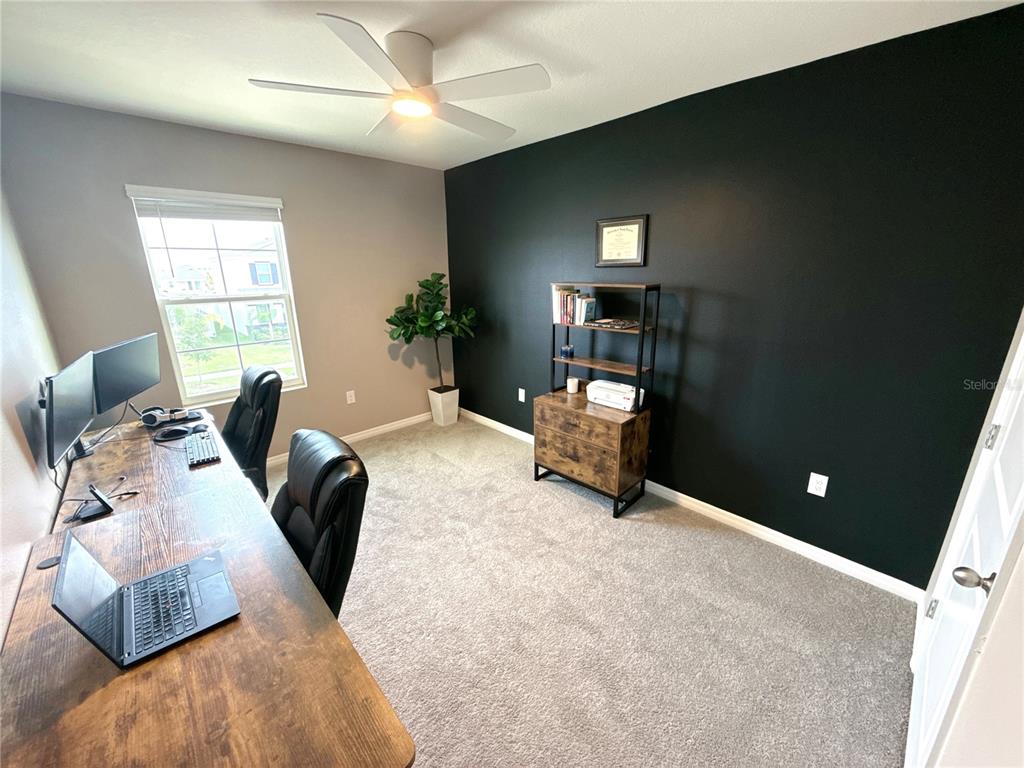 8446 Hardy Bay Loop Wesley Chapel, FL 33545 - Photo 19 of 38 a living room with furniture and a potted plant