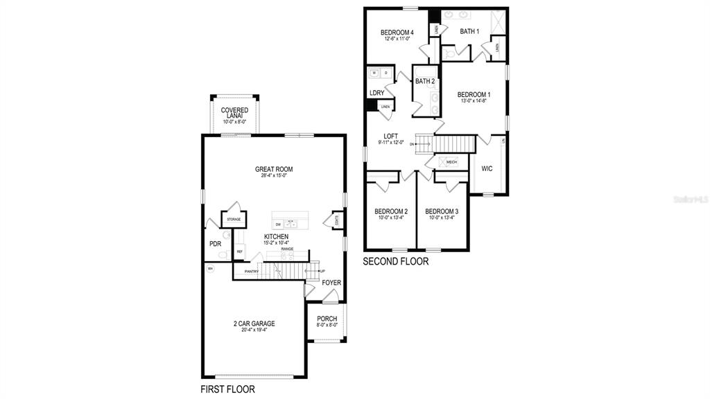8446 Hardy Bay Loop Wesley Chapel, FL 33545 - Photo 31 of 38 a picture of a floor plan
