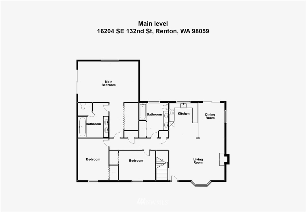 16204 Southeast 132nd Street Renton, WA 98059 - Photo 38 of 38 a picture of a floor plan
